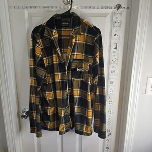 Doggy Supply plaid flannel shirt/jacket with the large “Doggy Supply”